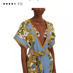 Farm rio Garden Scarf Cover-Up Romper
